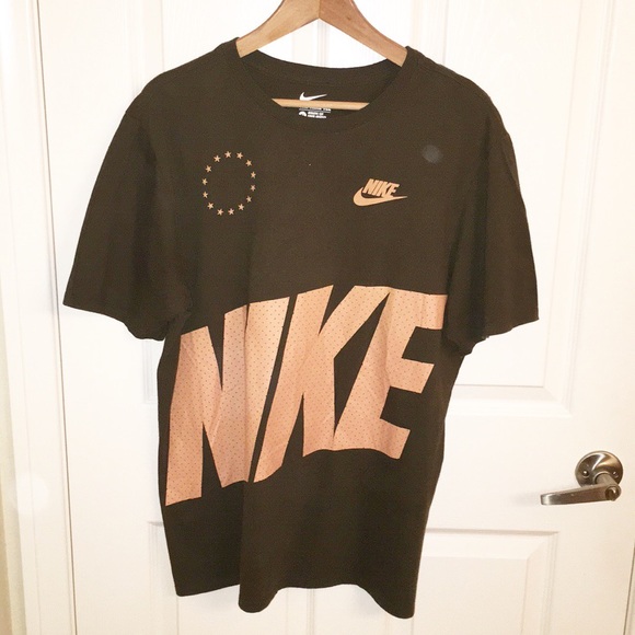 Nike Other - Nike Tee Athletic Cut Olive and Peach